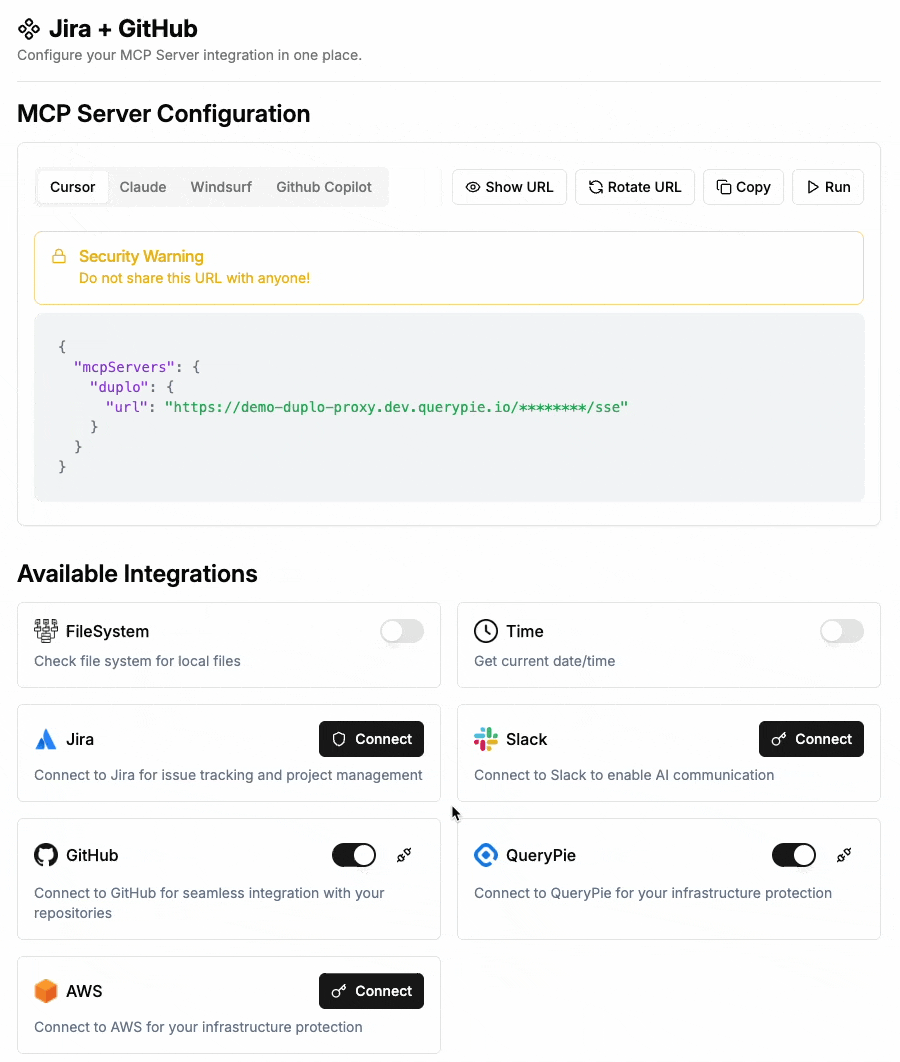 Streamlined MCP Integration